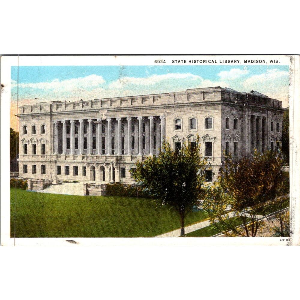 State Historical Library in Madison WI Vintage Postcard SP17-23